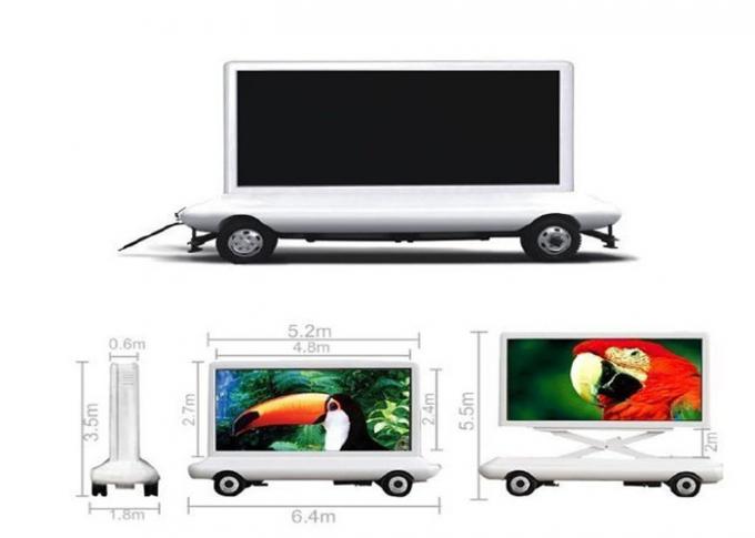 จอแสดงผล LED รถบรรทุกเคลื่อนที่