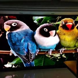 จอแสดงผล LED วิดีโอแบบติดผนังบางพิเศษป้ายโฆษณาวิดีโอแบบ P6.667 P1.25 ร่ม RGB