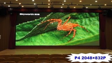 P4 800 Nits ความสว่างสูงผนังวิดีโอ LED ในร่ม 14 - 16 Bits สำหรับการโฆษณา