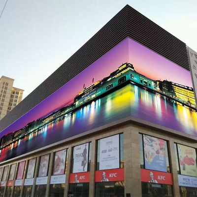 จอแสดงผล LED ความสว่างสูง 200 - 750W ป้ายโฆษณาขนาดใหญ่ P6 P8 P10 P16