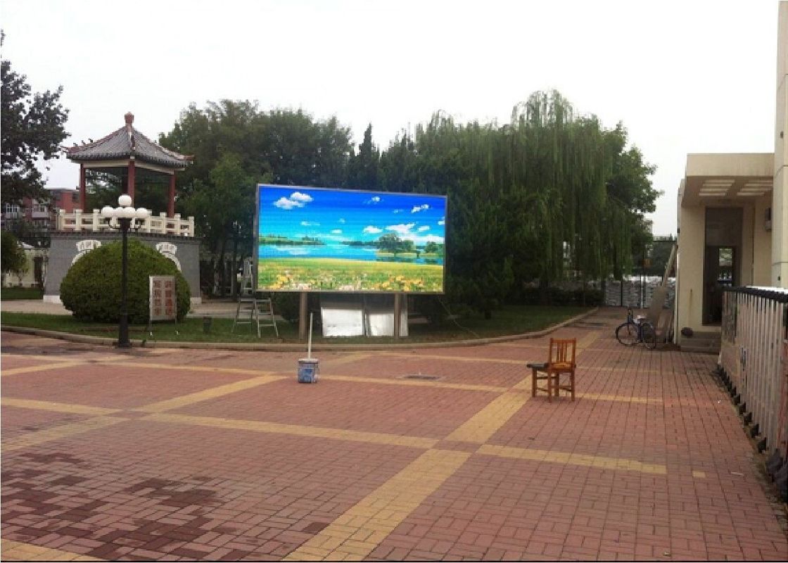 โฆษณา P10 จอแสดงผล LED แบบ Full Color Full Screen, หน้าจอ LED วิดีโอติดผนัง 220V / 110V